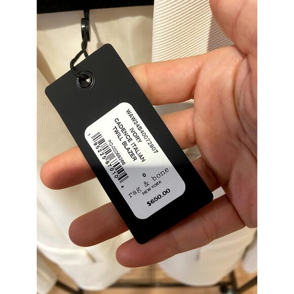 Rag and Bone Cadence Italian Twill Blazer size 0 - Picture 3 of 8